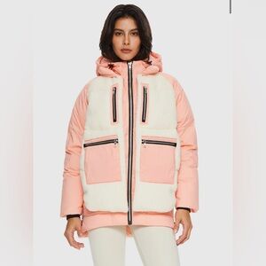 NWOT Orolay 092 Universe Fleece Down Puffer in Pink size Medium